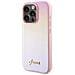 Guess Saffiano Iridescent Script Cover Per Iphone 15 Pro - Rosa - Foto miniatura 2