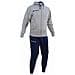 Tuta Poker Completo Di Giacca Con Zip Manica Lunga E Pantalone Colore Grigio / blu Taglia S - Foto miniatura 2