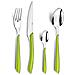 Posate 24 pezzi Eclat Verde, Lucido, Per 6 persone - Foto miniatura 2