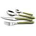 Posate 24 pezzi Eclat Verde, Lucido, Per 6 persone - Foto miniatura 4
