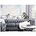 Divano Angolare Vintage In Tessuto Grigio Versione Destra Chesterfield - Foto miniatura 3