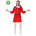 Costume Babbo Natale Donna Ciniglia Professionale Adulto - Foto miniatura 1