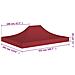 Tetto per Tendone per Feste 4,5x3 m Rosso Borgogna 270 g / m² - Foto miniatura 4