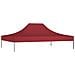 Tetto per Tendone per Feste 4,5x3 m Rosso Borgogna 270 g / m² - Foto miniatura 6