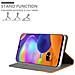 Custodia Compatibile Con Samsung Galaxy A31 In Grigio Chiaro Marrone - Coperchio Protettiva Con Chiusura Magnetica, Funzione Stand E Tasca Per Le Carte - Foto miniatura 2