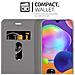 Custodia Compatibile Con Samsung Galaxy A31 In Grigio Chiaro Marrone - Coperchio Protettiva Con Chiusura Magnetica, Funzione Stand E Tasca Per Le Carte - Foto miniatura 3