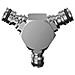 Deviatore A 3 Vie In Metallo Art. 9607 - Blister - Foto miniatura 2
