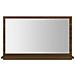 Specchio Da Bagno Rovere Marrone 60x10,5x37cm Legno Multistrato - Foto miniatura 3