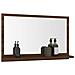 Specchio Da Bagno Rovere Marrone 60x10,5x37cm Legno Multistrato - Foto miniatura 8