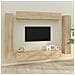 Set Mobili Porta Tv 8pz Rovere Sonoma In Legno Multistrato - Foto miniatura 1