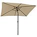 Hapunaombrello Rettangolare Diritto 2x3m Beige - Foto miniatura 3