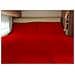 Lenzuolo Sopra Cordonetto Camper Roulotte 100% Cotone Personalizzabile Tinta Unita Singolo Rosso - Foto miniatura 1