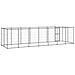 Gabbia Per Cani Da Esterno In Acciaio Con Tetto 16,94 M - Foto miniatura 4