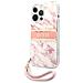 Cover Per Iphone 13 Pro Marble Strap, Rosa - Foto miniatura 1