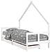 Giroletto Bambini Con Cassetti Bianco 80x200cm Massello Di Pino - Foto miniatura 1