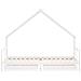 Giroletto Bambini Con Cassetti Bianco 80x200cm Massello Di Pino - Foto miniatura 4