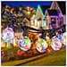 Catena Luminosa Solare Esterno 30 Portalampade 10m Luce Rgb Luci Di Natale - Foto miniatura 2