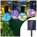 Catena Luminosa Solare Esterno 30 Portalampade 10m Luce Rgb Luci Di Natale - Foto miniatura 1