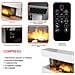 Caminetto Elettrico Toronto 2000W Stufa Elettrica LED e Telecomando - Foto miniatura 5