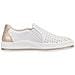 White Casual Closed Sport Shoe Sneakers Pelle Scarpe Donna Bianco Eu 39, M5950-80 - Foto miniatura 3