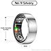 Smart Ring R1000 – Monitor Del Sonno, Bluetooth 5.0, Monitor Dell'ossigeno Nel Sangue Silver 9 - Foto miniatura 3