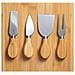 Set Formaggio 4 Pezzi 20,5x3x19 Cm. Colore Del Legno - Foto miniatura 3