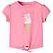 Maglietta da Bambina Rosa Fluo Brillante 116 - Foto miniatura 1