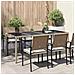 Tavolo da Pranzo da Giardino Beige 190x90x75 cm Polyrattan - Foto miniatura 2