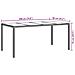 Tavolo da Pranzo da Giardino Beige 190x90x75 cm Polyrattan - Foto miniatura 7