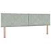 Letto con contenitore  e materasso & luce LED Grigio chiaro 180x200 cm Vellutato - Foto miniatura 6