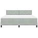 Letto con contenitore  e materasso & luce LED Grigio chiaro 180x200 cm Vellutato - Foto miniatura 7