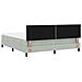 Letto con contenitore  e materasso & luce LED Grigio chiaro 180x200 cm Vellutato - Foto miniatura 9