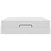 Struttura Letto Pouf con Materasso Bianco 160x200 cm Similpelle - Foto miniatura 7