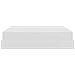 Struttura Letto Pouf con Materasso Bianco 160x200 cm Similpelle - Foto miniatura 9