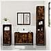 Set Mobili da Bagno 3 pz Rovere Fumo in Legno Multistrato - Foto miniatura 3