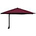 Ombrellone da Giardino Montato a Parete con LED Rosso Bordeaux 248 cm - Foto miniatura 1