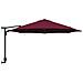 Ombrellone da Giardino Montato a Parete con LED Rosso Bordeaux 248 cm - Foto miniatura 5