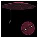 Ombrellone da Giardino Montato a Parete con LED Rosso Bordeaux 248 cm - Foto miniatura 9