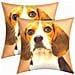 Set Di 2 Copricuscini 40x40 Cm Beagle Dog Design - Foto miniatura 4
