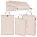 Borse Per Imballaggio Organizer A 4 Scomparti Impermeabile Da Viaggio Beige - Foto miniatura 2