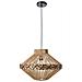 Lampadario Rabacca Corda Di Carta Naturale - Foto miniatura 3