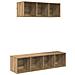 Set di mobili TV 2 pcs rovere artigianale 37 x 37 x 142.5 cm - Foto miniatura 1