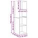 Set di mobili TV 2 pcs rovere artigianale 37 x 37 x 142.5 cm - Foto miniatura 9