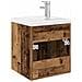 Mobile da Bagno con Lavabo Integrato e Rubinetto Legno Antico - Foto miniatura 8