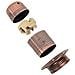 Portalampade 2 pz Rosso Bronzo E27 - Foto miniatura 6