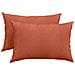 Cuscini da Divano 2 pcs Rosso Arancio 60 x 40 cm - Foto miniatura 1