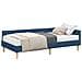 Struttura Letto Angolare con Materasso 2 pcs Blu Tessuto - Foto miniatura 1