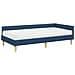 Struttura Letto Angolare con Materasso 2 pcs Blu Tessuto - Foto miniatura 4