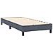 Letto a Molle con Materasso e LED Grigio Scuro 80x220 cm Velluto - Foto miniatura 6