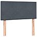 Letto a Molle con Materasso e LED Grigio Scuro 80x220 cm Velluto - Foto miniatura 7